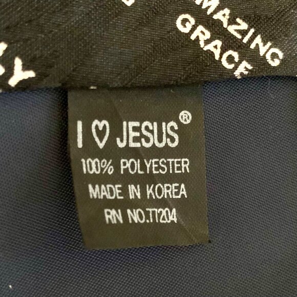 Holy Bible Amazing Grace Tie Pocket Square Set Southern Preacher Novelty - Picture 7 of 8